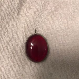 Red glass pendant